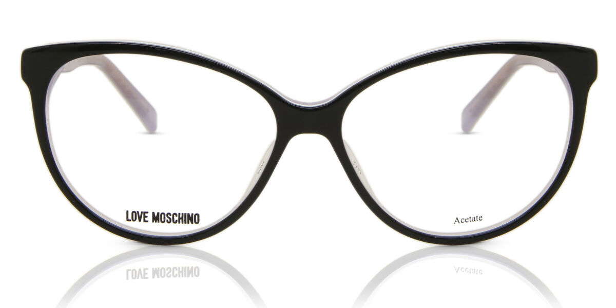 Love Moschino Black Acetate Glasses (Frames)