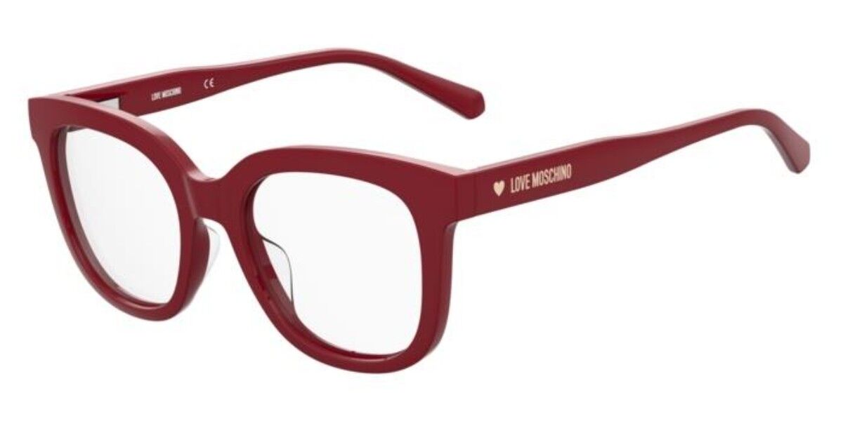 Photos - Glasses & Contact Lenses Moschino Love Moschino Love MOL605/TN Kids C9A Kids' Eyeglasses Red Size 48  - Blue Light Block Available(Frame Only)