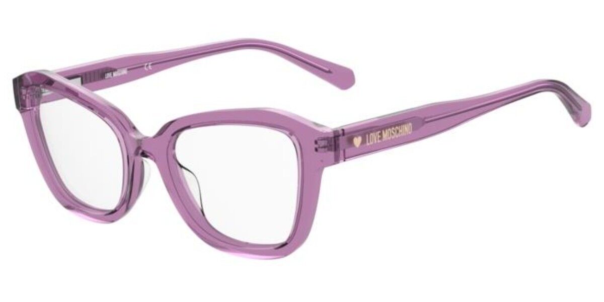 Photos - Glasses & Contact Lenses Moschino Love Moschino Love MOL606/TN Kids MU1 Kids' Eyeglasses Pink Size 48  - Blue Light Block Available(Frame Only)