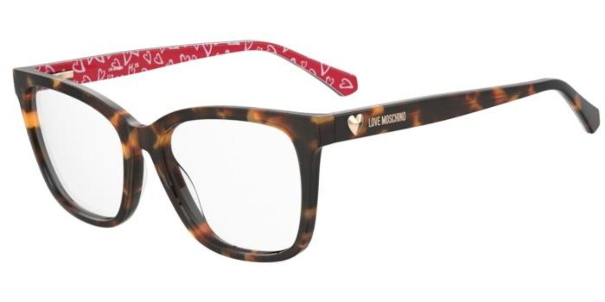 Photos - Glasses & Contact Lenses Moschino Love Moschino Love MOL638 2VM Women's Eyeglasses Tortoiseshell Size 54  - Blue Light Block Available(Frame Only)