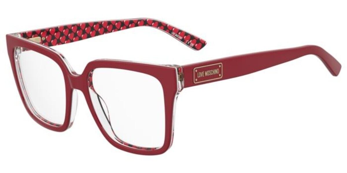 Photos - Glasses & Contact Lenses Moschino Love Moschino Love MOL648 SSC Women's Eyeglasses Red Size 54  - Blue Light Block Available(Frame Only)