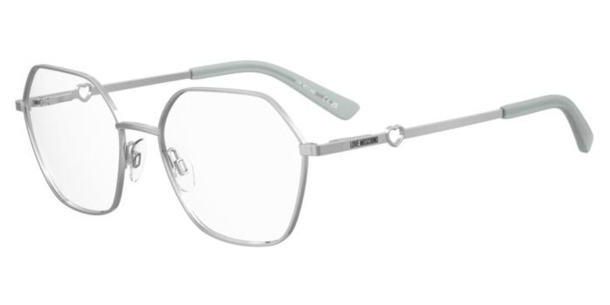 Photos - Glasses & Contact Lenses Moschino Love Moschino Love MOL650 010 Women's Eyeglasses Silver Size 55  - Blue Light Block Available(Frame Only)