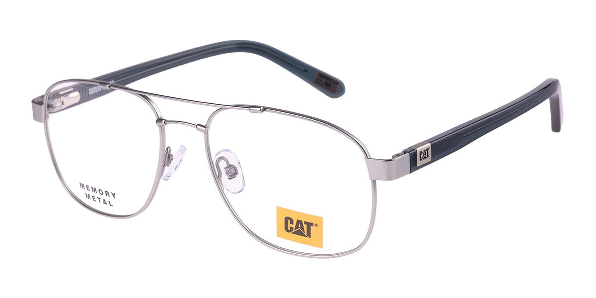 CAT CTO 3132 Men's Glasses, Silver, Size 55