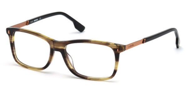 Diesel DL5199 050 Men's Eyeglasses Tortoiseshell Size 55 (Frame Only) - Blue Light Block Available