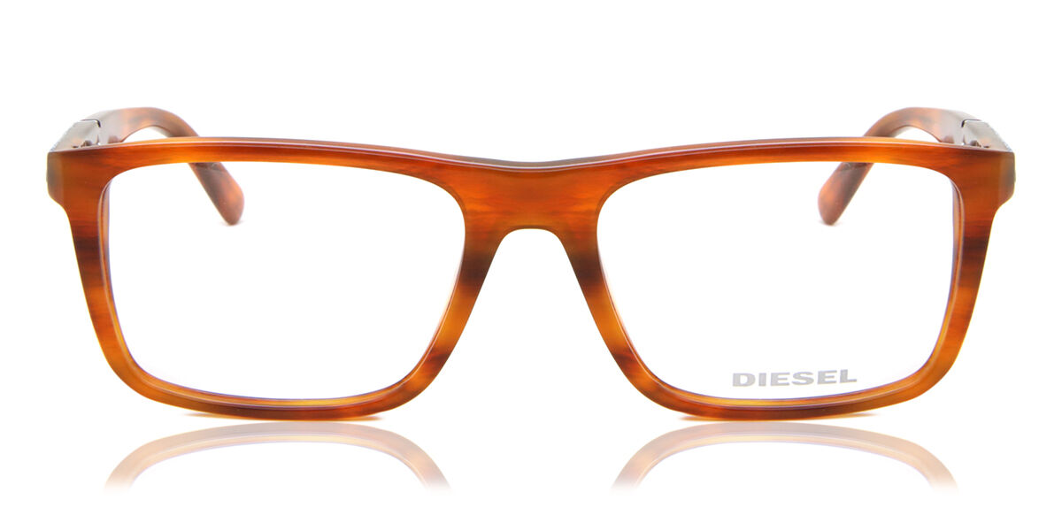 Diesel DL5257 054 54 Sköldpaddemönstradeshell Glasögon (Endast Båge) Män