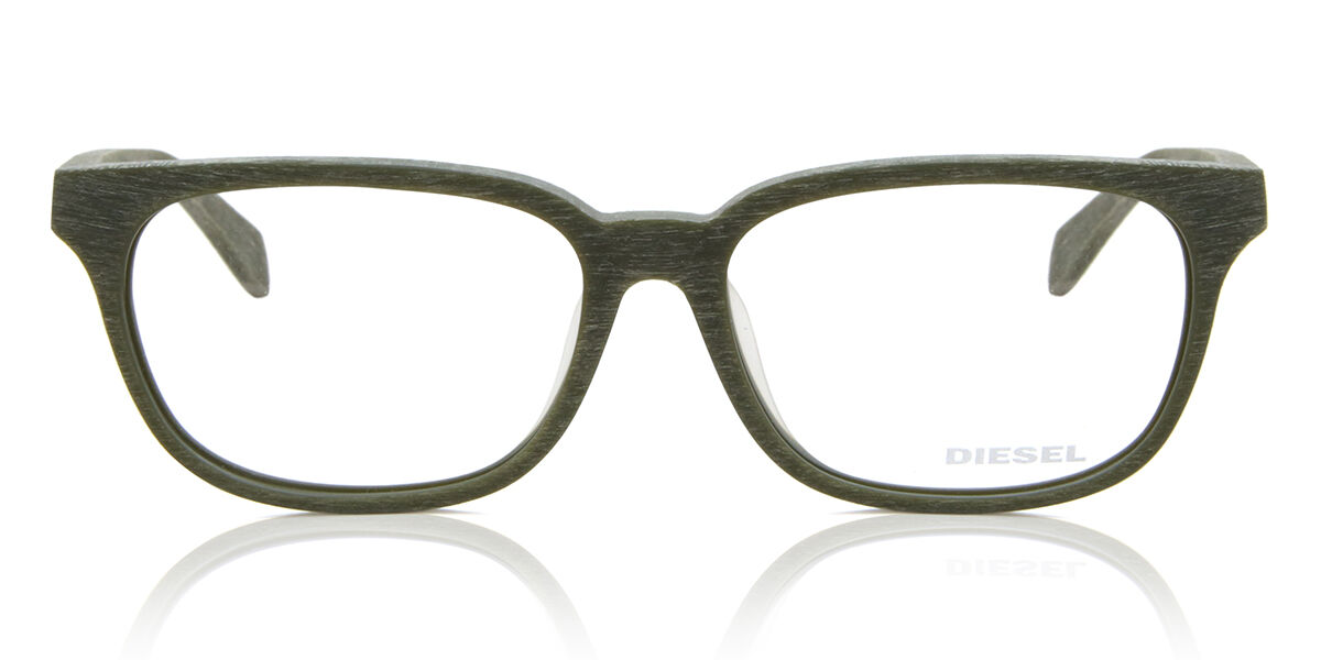 Diesel DL5129F Asian Fit 098 Men's Eyeglasses Grey Size 57 - Blue Light Block Available