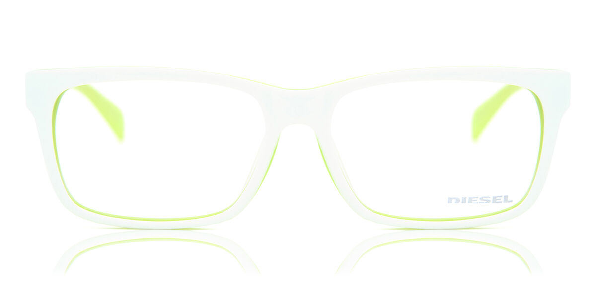 Diesel Dl4103 024 Eyeglasses In Whitelime Green Smartbuyglasses Usa 