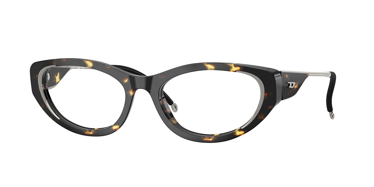 Diesel DL4004 2017 55 Sköldpaddemönstradeshell Glasögon (Endast Båge) Kvinna