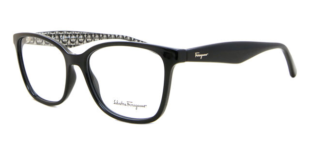 NEW Salvatore Ferragamo SF 2918 001 Black Eyeglasses 55/16/140 with SF Case NEW Salvatore Ferragamo SF 2918 001 Black Eyeglasses 55/16  main image 3