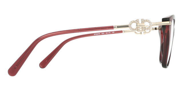 Salvatore Ferragamo SF 2937R 655 Transparent Wine Red  display picture 3