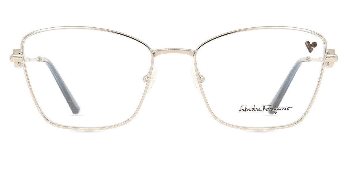 Salvatore Ferragamo SF 2224 712 Women’s Glasses Silver Size 54 - Free Lenses - Blue Light Block Available