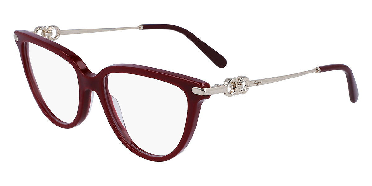 Salvatore Ferragamo SF 2946 601 Women’s Eyeglasses Burgundy Size 53 - Blue Light Block Available