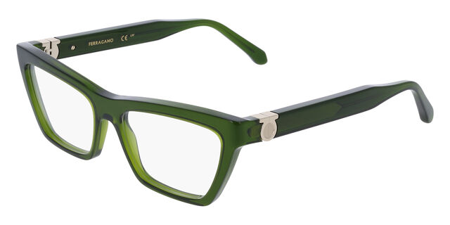 Salvatore Ferragamo SF3021 317 Transparent Green Eyeglasses  display picture 2
