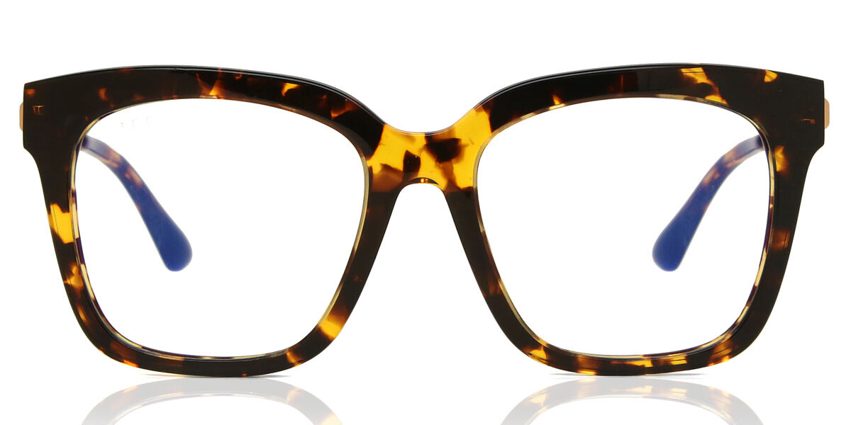 DIFF Bella Tortoise+blue Light Technology Lens Óculos De Grau Masculino Tortoiseshell