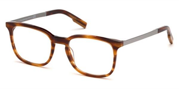 Ermenegildo Zegna EZ5143 053 53 Sköldpaddemönstradeshell Glasögon (Endast Båge) Män
