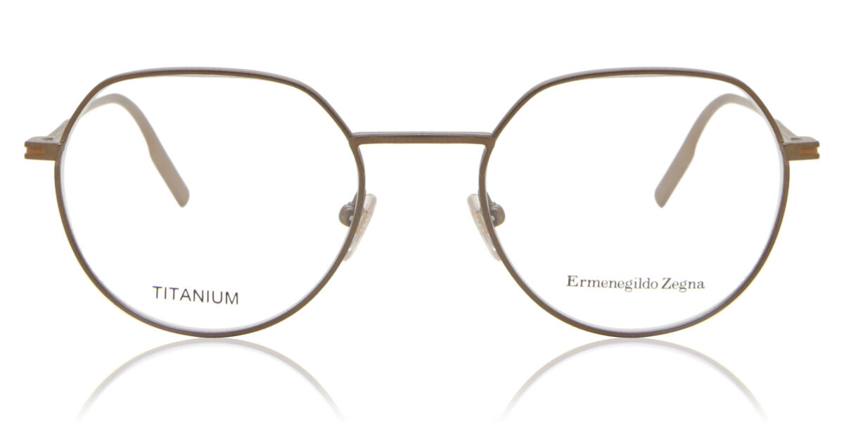 Ermenegildo Zegna EZ5153 038 51 Bruna Glasögon (Endast Båge) Män