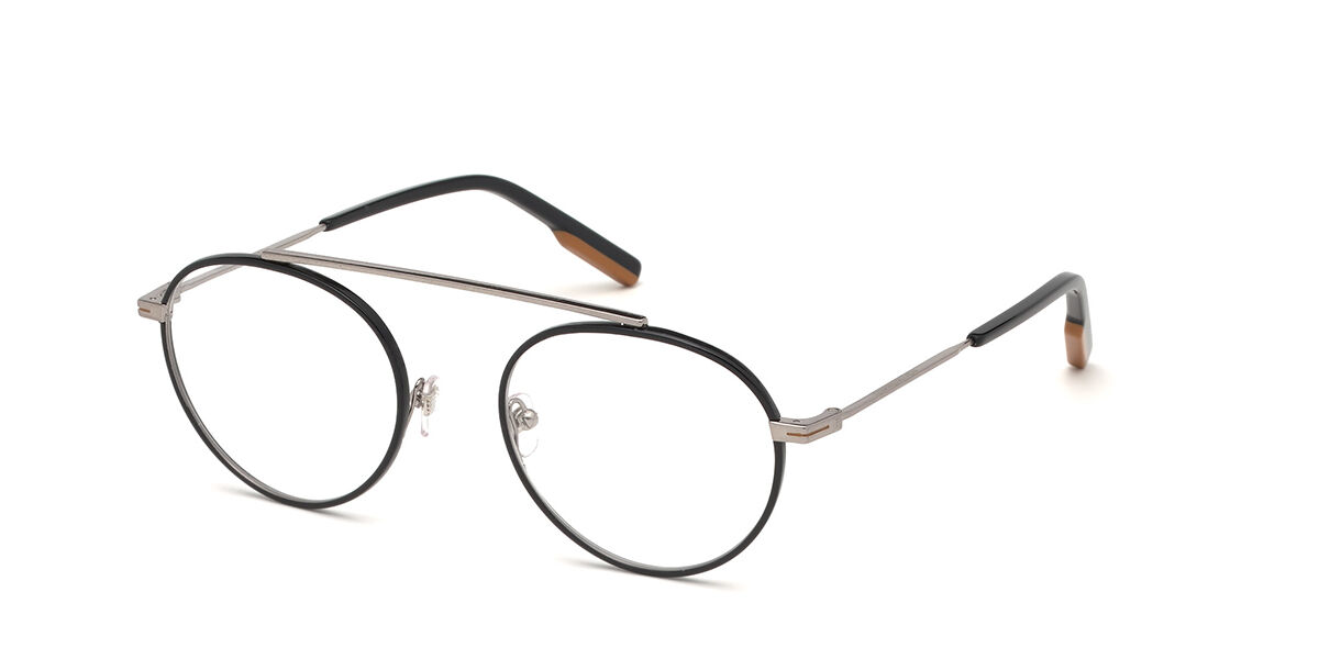 Ermenegildo Zegna EZ5163 016 53 Svarta Glasögon (Endast Båge) Män
