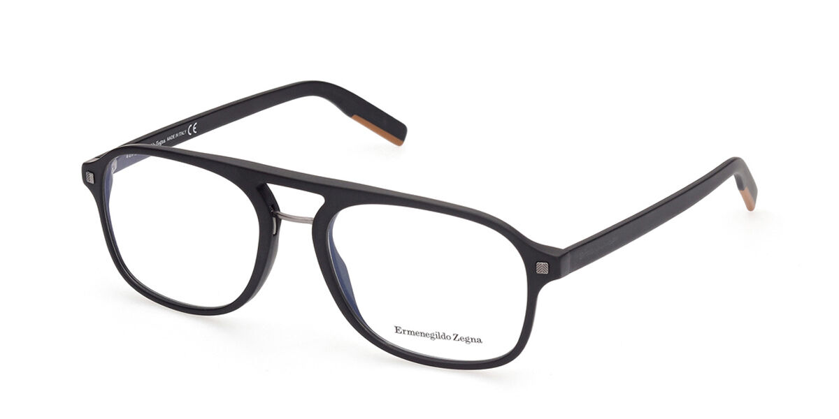 Ermenegildo Zegna EZ5181 002 55 Svarta Glasögon (Endast Båge) Män