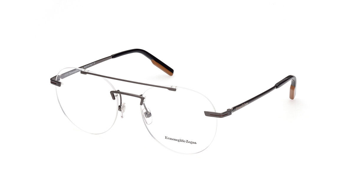 Ermenegildo Zegna EZ5196 008 56 Gråa Glasögon (Endast Båge) Män