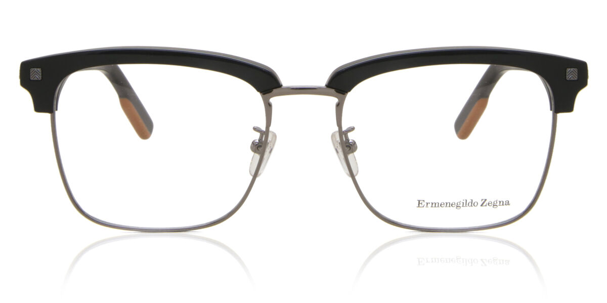 Ermenegildo Zegna EZ5139F Asian Fit Men’s Glasses, Black, Size 54