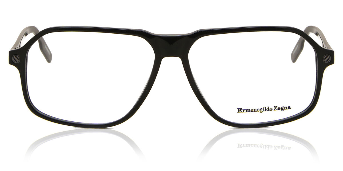 Ermenegildo Zegna EZ5227 001 Men’s Eyeglasses Black Size 58 (Frame Only) - Blue Light Block Available