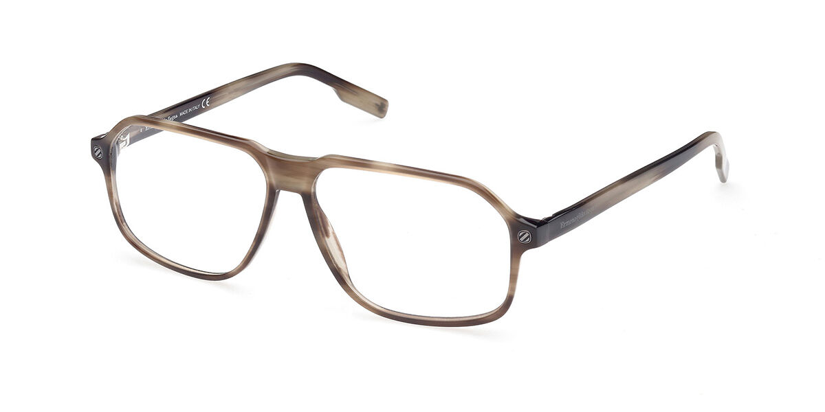 Ermenegildo Zegna EZ5227 050 58 Bruna Glasögon (Endast Båge) Män