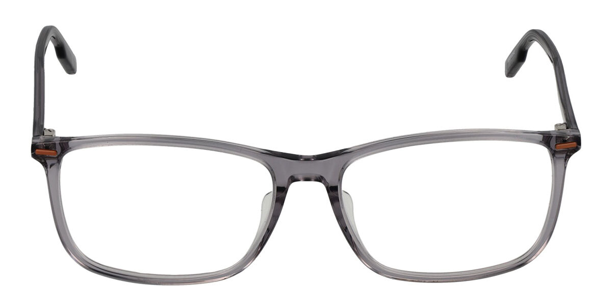 Photos - Glasses & Contact Lenses Ermenegildo Zegna EZ5236-F Asian Fit 020 Men's Eyeglasses Clear Size 57  - Blue Light Block Av (Frame Only)