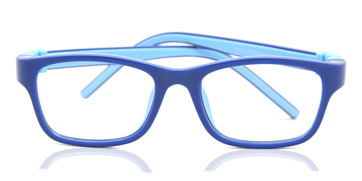 Photos - Glasses & Contact Lenses SmartBuy Kids Square Full Rim Plastic Kids' Glasses Discount Blue Size 42, 