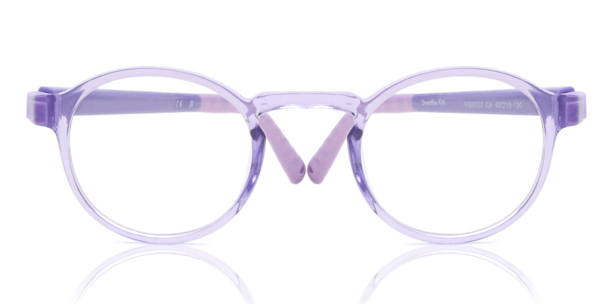 Oval Full Rim TR90 Kids' Prescription Glasses Online Purple Size 45 - Free Lenses - Blue Light Block Available - SmartBuy Kids