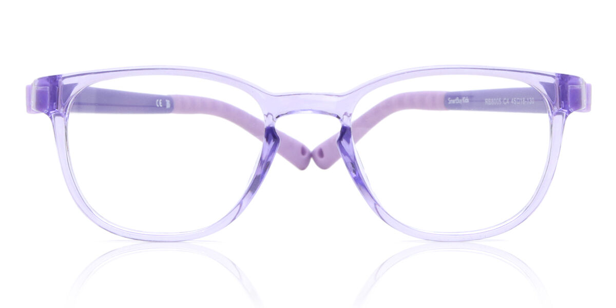 Square Full Rim TR90 Kids' Prescription Glasses Online Purple Size 45 - Free Lenses - Blue Light Block Available - SmartBuy Kids