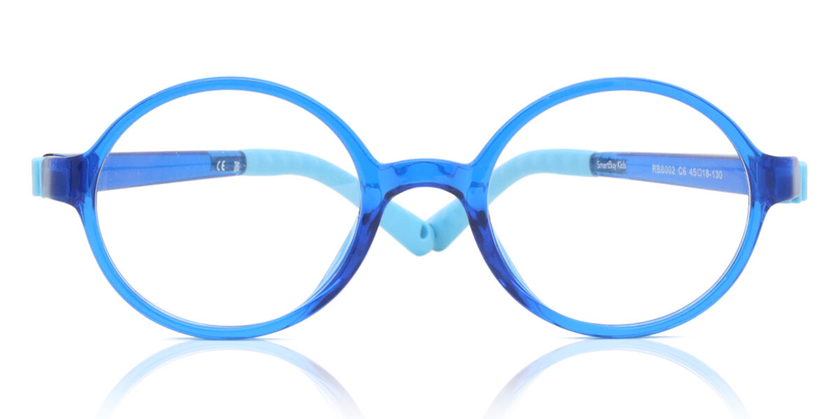 Round Full Rim TR90 Kids' Prescription Glasses Online Blue Size 45 - Free Lenses - Blue Light Block Available - SmartBuy Kids