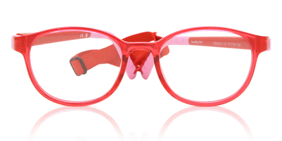 Oval Full Rim TR90 Kids' Prescription Glasses Online Pink Size 47 - Free Lenses - Blue Light Block Available - SmartBuy Kids