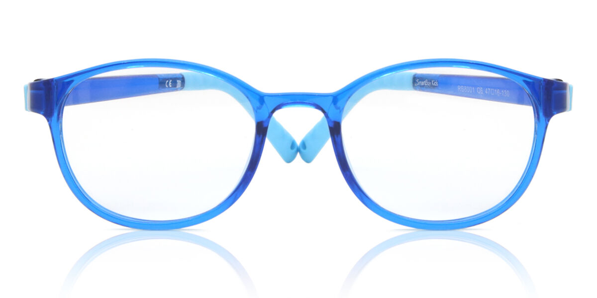 Oval Full Rim TR90 Kids' Prescription Glasses Online Blue Size 47 - Free Lenses - Blue Light Block Available - SmartBuy Kids