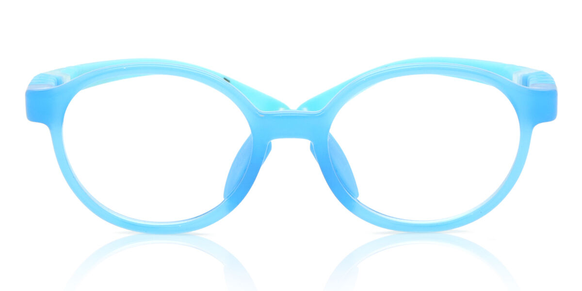 Round Full Rim TR90 Kids' Prescription Glasses Online Blue Size 43 - Free Lenses - Blue Light Block Available - SmartBuy Kids