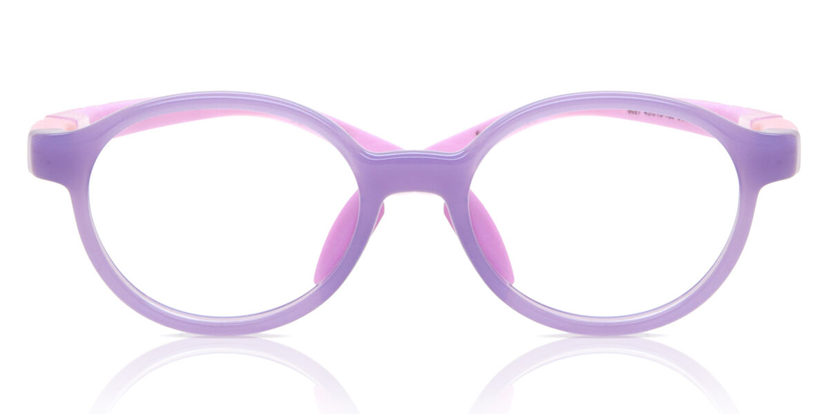 Round Full Rim TR90 Kids' Prescription Glasses Online Purple Size 43 - Free Lenses - Blue Light Block Available - SmartBuy Kids