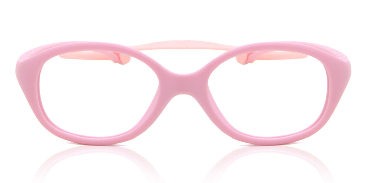 Square Full Rim TR90 Kids' Prescription Glasses Online Pink Size 40 - Free Lenses - Blue Light Block Available - SmartBuy Kids