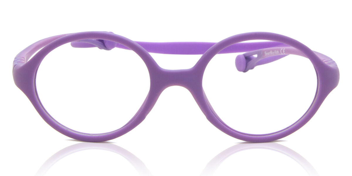 Round Full Rim TR90 Kids' Prescription Glasses Online Purple Size 40 - Free Lenses - Blue Light Block Available - SmartBuy Kids