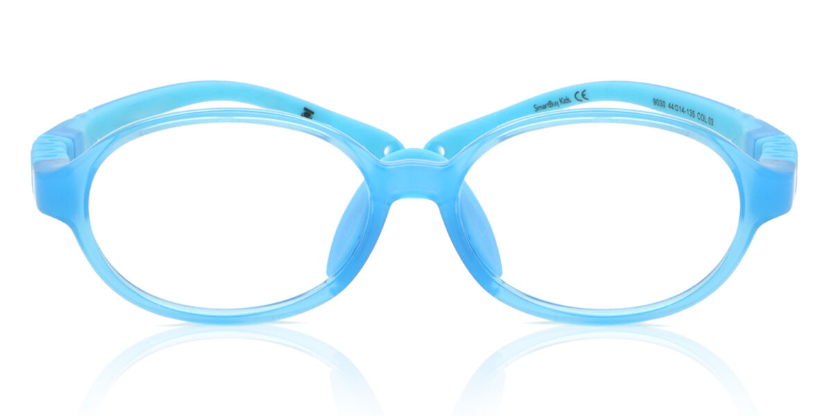 Oval Full Rim TR90 Kids' Prescription Glasses Online Blue Size 44 - Free Lenses - Blue Light Block Available - SmartBuy Kids