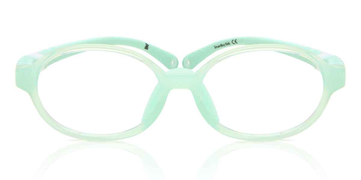 Oval Full Rim TR90 Kids' Prescription Glasses Online Green Size 44 - Free Lenses - Blue Light Block Available - SmartBuy Kids