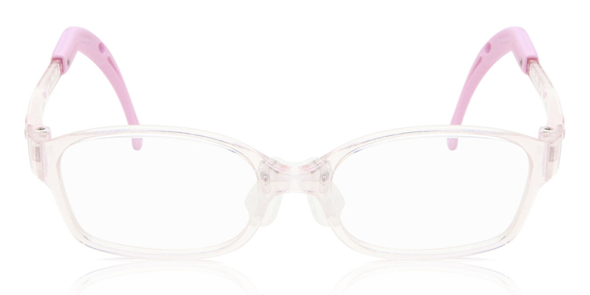 Square Full Rim Plastic Kids' Prescription Glasses Online Pink Size 41 - Blue Light Block Available - SmartBuy Kids