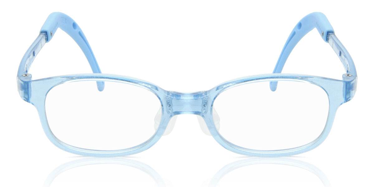 Oval Full Rim Plastic Kids' Prescription Glasses Online Blue Size 38 - Free Lenses - Blue Light Block Available - SmartBuy Kids