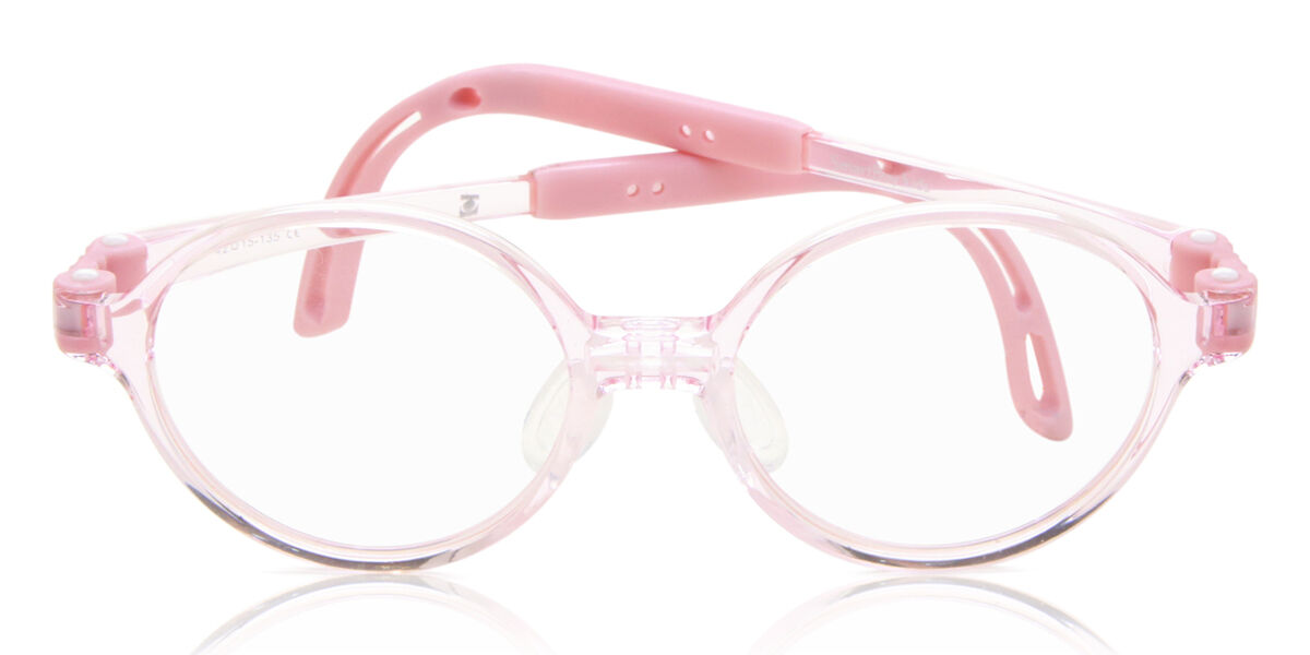 Round Full Rim TR90 Kids' Prescription Glasses Online Pink Size 42 - Free Lenses - Blue Light Block Available - SmartBuy Kids