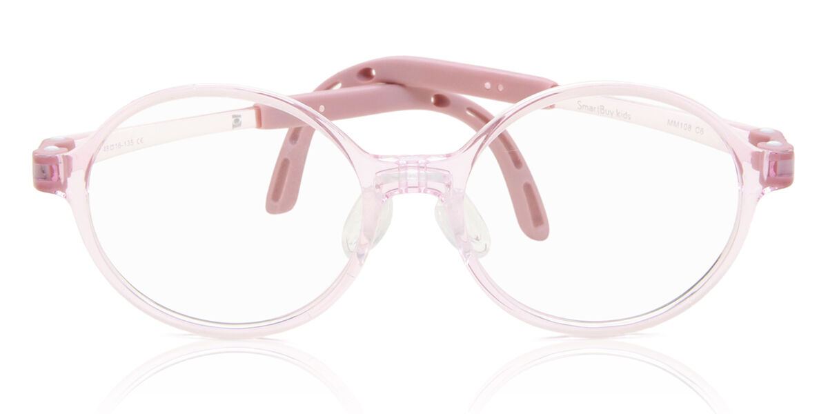 Round Full Rim TR90 Kids' Prescription Glasses Online Pink Size 48 - Free Lenses - Blue Light Block Available - SmartBuy Kids