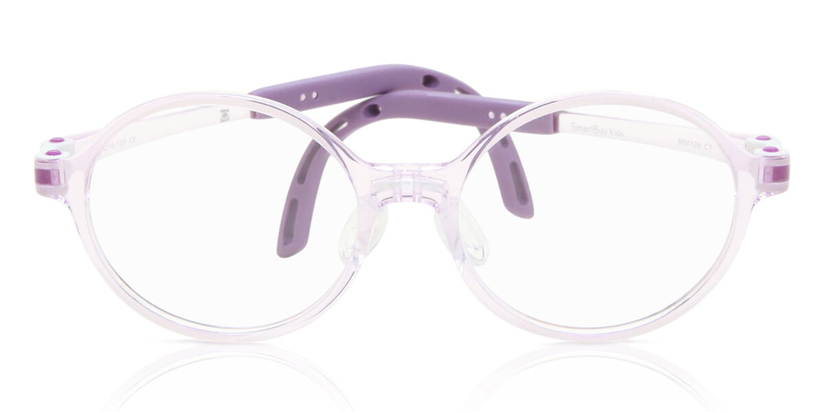 Round Full Rim TR90 Kids' Prescription Glasses Online Purple Size 48 - Free Lenses - Blue Light Block Available - SmartBuy Kids