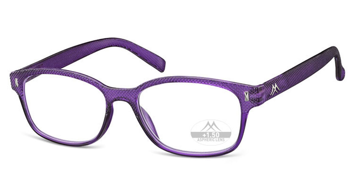 Herren Quadratisch Vollrand Plastik Purple Brillen - Blaulichtbrille - SmartBuy Readers