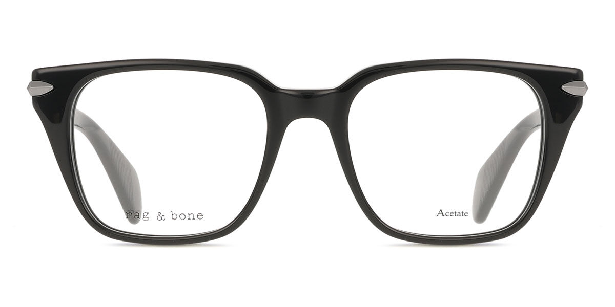 Rag & Bone RNB7023 Men&rsquo;s Glasses, Black, Size 49