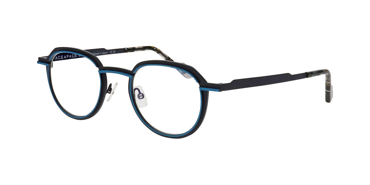 Image of Face a Face Eiffel 1 9396 48 Lunettes De Vue Homme Bleues FR