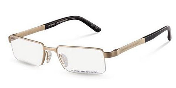 Porsche Design Montatura Occhiale P8318 B | Light Gold | 55/14/140 | Uomo | Garanzia Internazionale 2 Anni