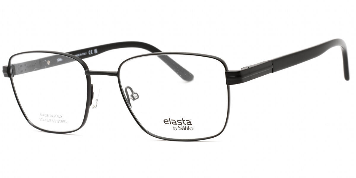 Elasta E 3125 0003 Men's Eyeglasses Black Size 54 (Frame Only) - Blue Light Block Available