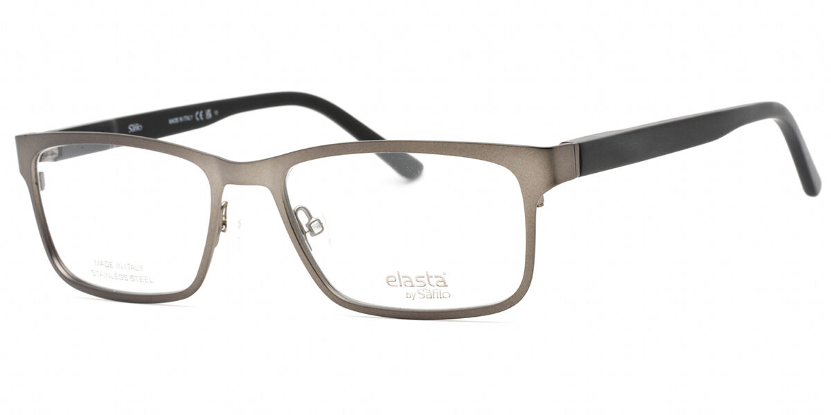 Elasta E 3128 0R80 Men's Eyeglasses Silver Size 56 (Frame Only) - Blue Light Block Available